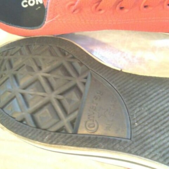 Converse All Star Nylon Color Red Sneakers Mens US Size 9 - Picture 5 of 6